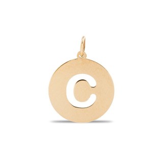 Colgante de oro en forma de la letra C