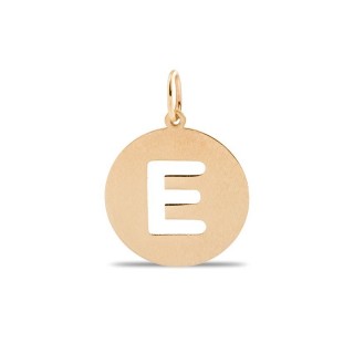 Colgante de oro en forma de la letra E