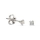 Pendientes de oro blanco 18k de diamantes 4 garras Oro Vivo