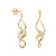 Brincos em ouro Bicolor 9k Oro Vivo