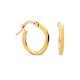 Brincos em ouro Amarelo 18K Aro Trançados Oro Vivo