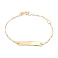 Pulseira em ouro Amarelo Identidade 13 cm