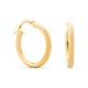 Brincos aro Lisos Ouro Amarelo 15 Mm X 2.5 Mm Oro Vivo