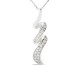 Collar de plata espiral con circonita Oro Vivo