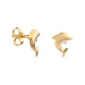 Pendientes oro amarillo 18k delfin Oro Vivo