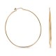 Brincos em aro banhados em Ouro 50x1.6mm Oro Vivo