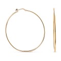 Brincos em aro banhados em Ouro 50x1.6mm Oro Vivo