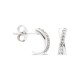 Pendientes de plata en forma de x con circonita Oro Vivo