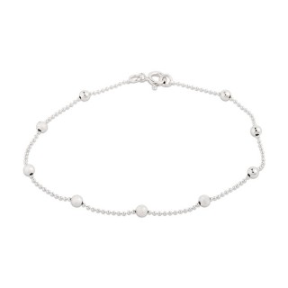 Pulseira em prata com Bolinhas De 18 Cm Oro Vivo