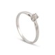 Anel em ouro branco 18k Diamante 0,10 Mm Oro Vivo
