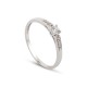 Anillo de oro blanco 18k circonita Oro Vivo