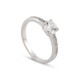 Anillo de plata solitario con circonita Oro Vivo