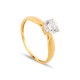 Anel em ouro Amarelo 9k com Zircônia De 0,80 Mm Oro Vivo