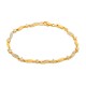 Pulsera bañada en oro 18cm Oro Vivo