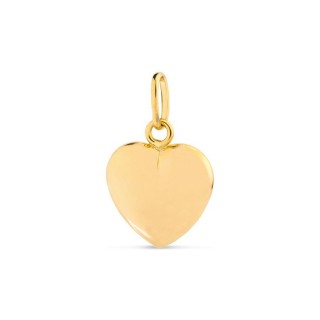 Colgante de oro amarillo 18K con corazón grande