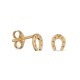 Pendientes de oro amarillo 18K con herradura Oro Vivo