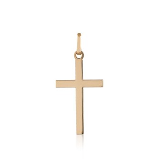 Pendente em ouro amarelo 9k com cruz lisa