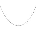Cadena de oro blanco 9k forzada