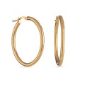 Criolla lisa de oro amarillo 9k de 30MMX2,5MM Oro Vivo