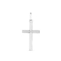 Pendente em ouro branco 9k com cruz