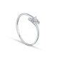 Anillo de oro blanco 9k con circonita Oro Vivo