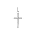Colgante de oro blanco 18k con cruz Oro Vivo