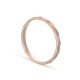 Alianza de oro rosa 18k facetada 2mm Oro Vivo