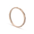 Aliança em ouro rosa 18k lapidada de 2mm Oro Vivo