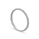 Alianza de oro blanco 18k facetada 1.5mm Oro Vivo