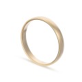 Aliança em ouro amarelo 18k 1/2 cana lisa 3mm Oro Vivo