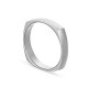 Alianza de oro blanco 18k cuadrada 4mm Oro Vivo