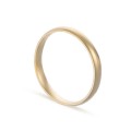 Aliança em ouro amarelo 18k 1/2 cana 3mm