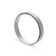 Alianza de oro blanco 18k lisa confort 4mm Oro Vivo