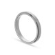 Alianza de oro blanco 18k lisa confort 3.5mm Oro Vivo