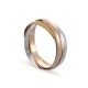 Alianza de oro tricolor 18k cartier 3mm tricolor Oro Vivo