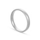 Alianza de oro blanco 18k lisa confort 3mm Oro Vivo