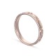 Alianza de oro rosa 18k estrellas 3mm Oro Vivo