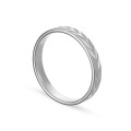Aliança em ouro branco 18k espigas 3mm Oro Vivo