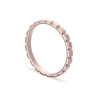 Alianza de oro rosa 18k rectángulos 2mm Oro Vivo