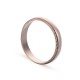 Alianza de oro rosa 18k lisa bordes labrados 4mm Oro Vivo