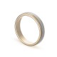 Alianza de oro bicolor 18k fantasy 4mm Oro Vivo
