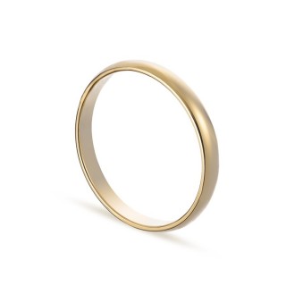 Alianza de oro amarillo 18k 1/2 caña 2,5mm Oro Vivo