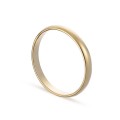 Aliança em ouro amarelo 18k 1/2 cana 2,5mm Oro Vivo