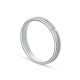 Alianza de oro blanco 9k 2 diamantes 0.02ct 3mm Oro Vivo