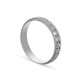 Alianza de oro blanco 9k facetada gris 2mm Oro Vivo