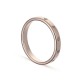 Alianza de oro rosa 9k 5 diamantes confort 3mm Oro Vivo