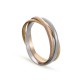Alianza de oro tricolor 9k cartier 2mm tricolor Oro Vivo