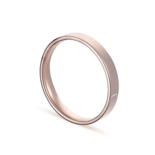 Alianza de oro rosa 9k lisa confort 3mm Oro Vivo