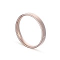 Aliança em ouro rosa 9K lisa confort 3mm Oro Vivo