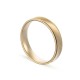 Alianza de oro amarillo 9k fantasy mate borde 4mm Oro Vivo